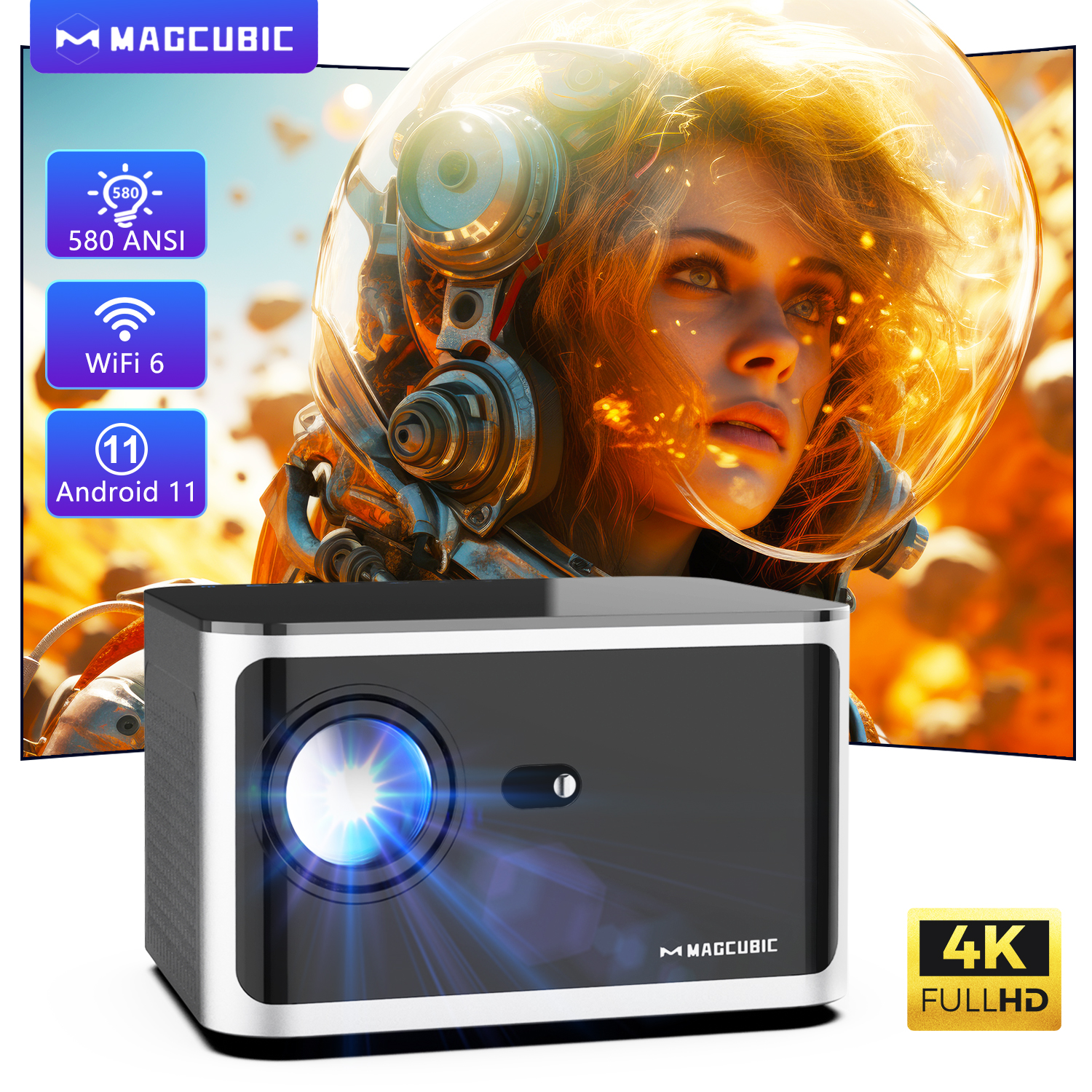 Home Cinema Setup - Проектор Magcubic HY350 Pro 580ANSI Android