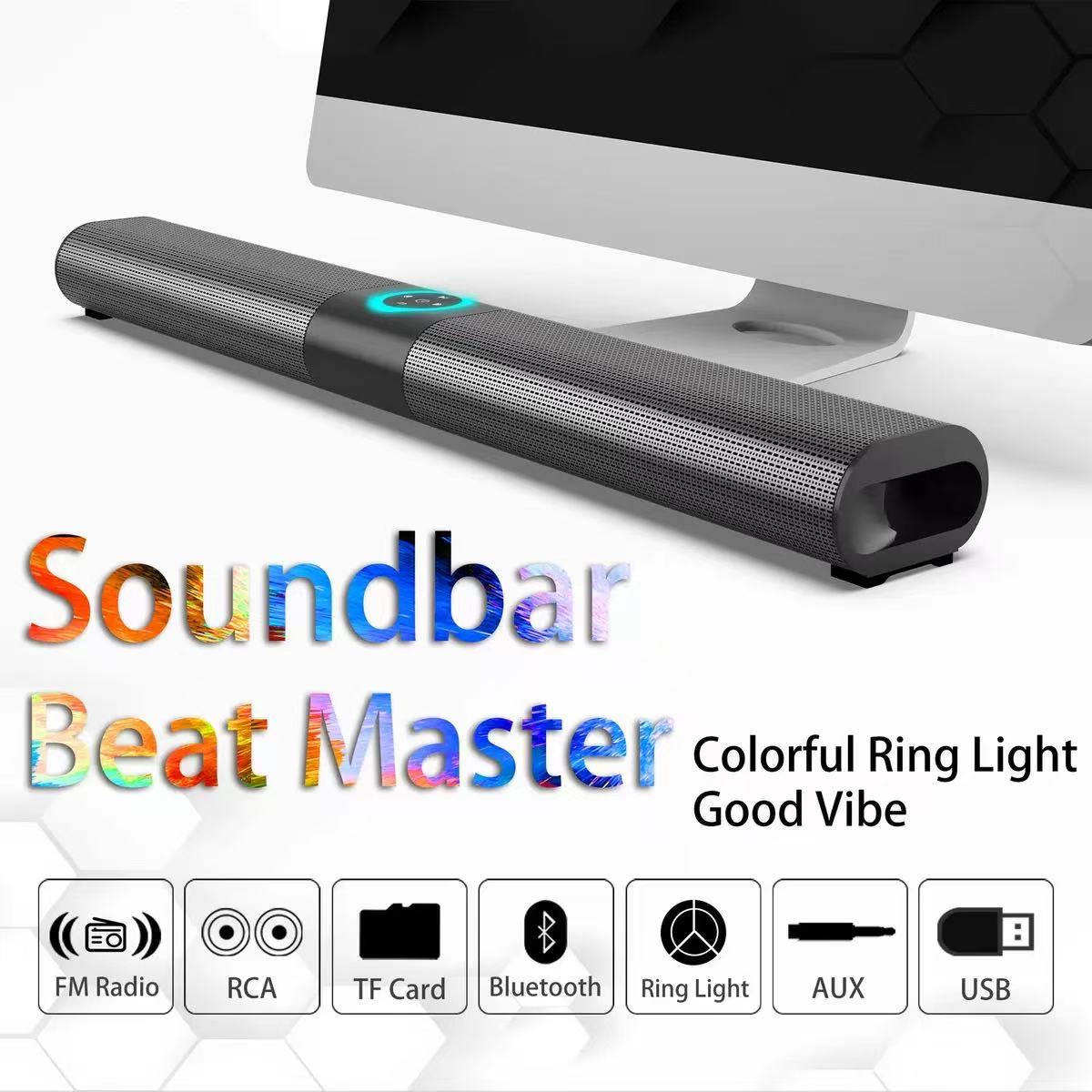 Home Cinema Wall Lights - Беспроводная звуковая панель BS-20 с Bluetooth,