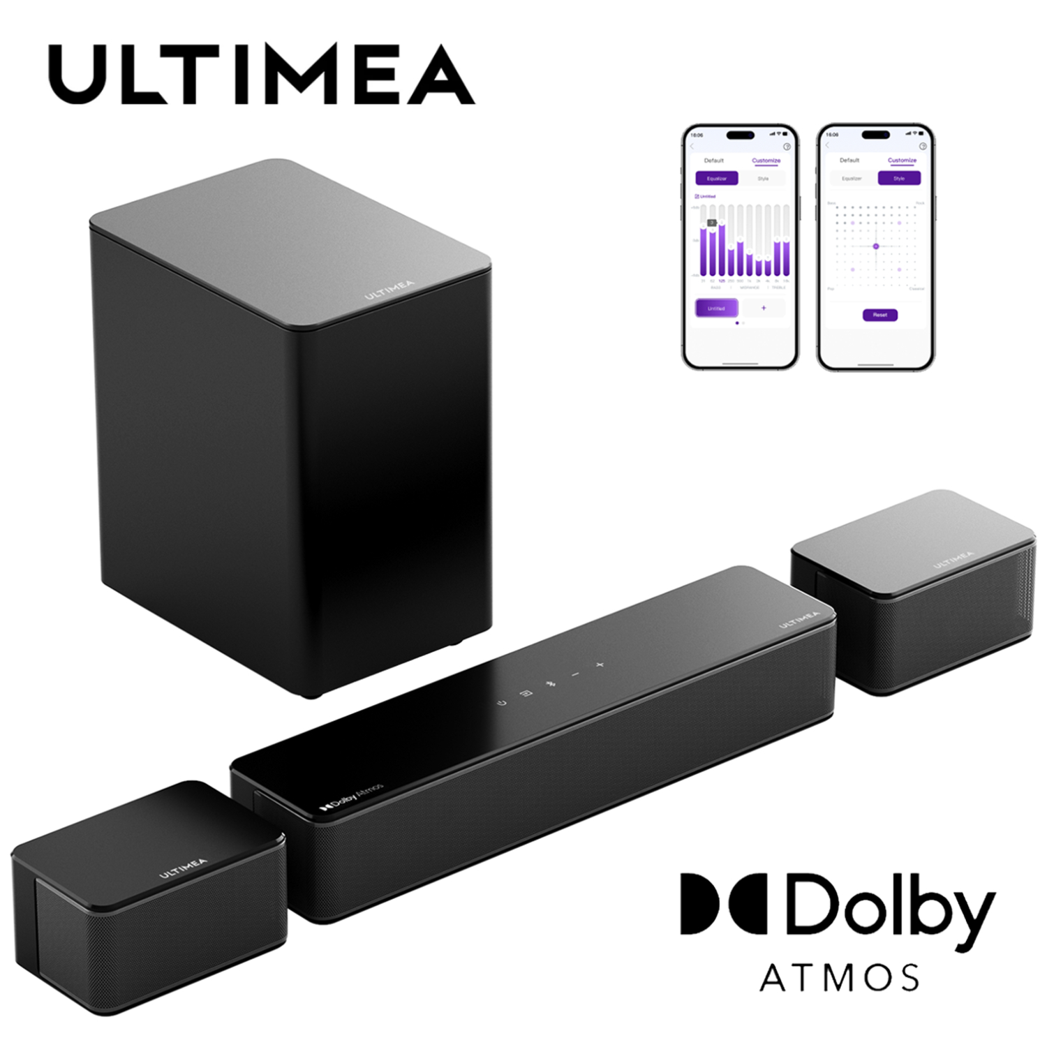 Home Cinema Dolby Atmos 7.1 - Саундбар ULTIMEA 5.1 с Dolby Atmos,