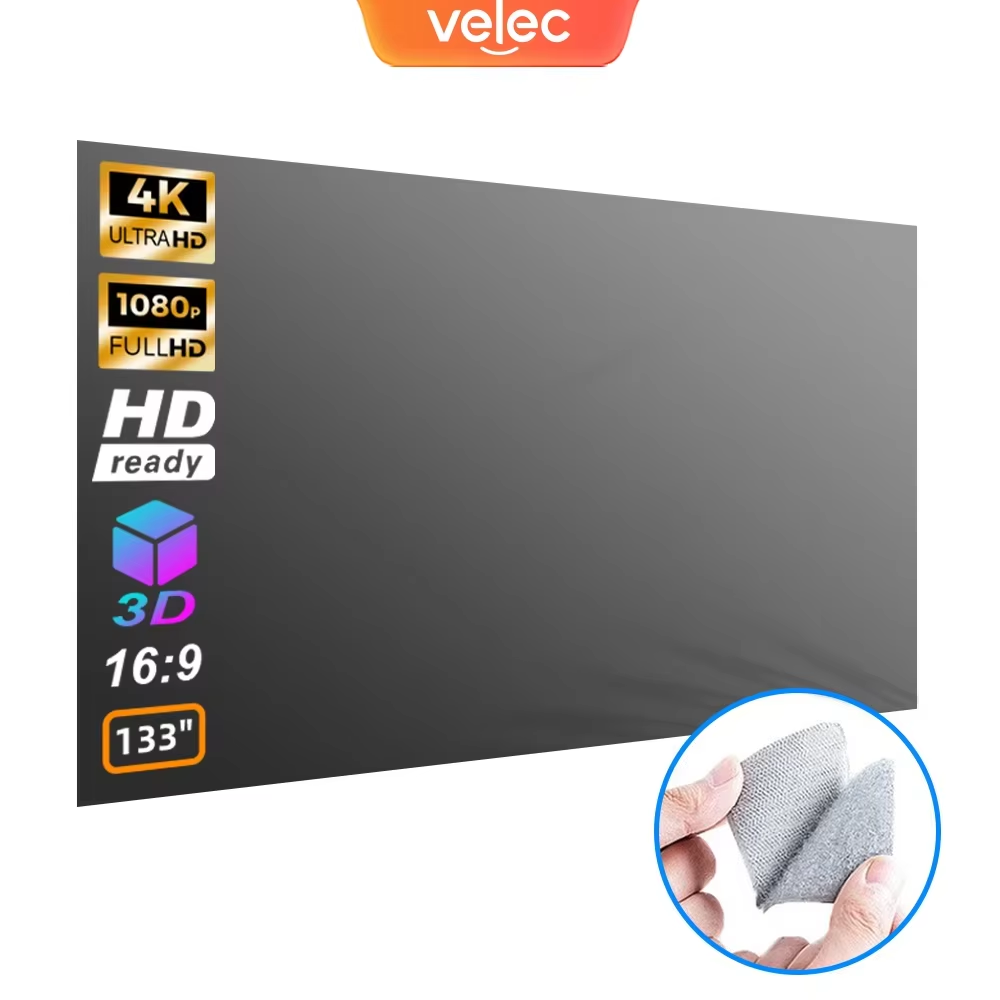 Home Cinema Projector Screen - Универсальный экран для проектора 80/100/120 дюймов,