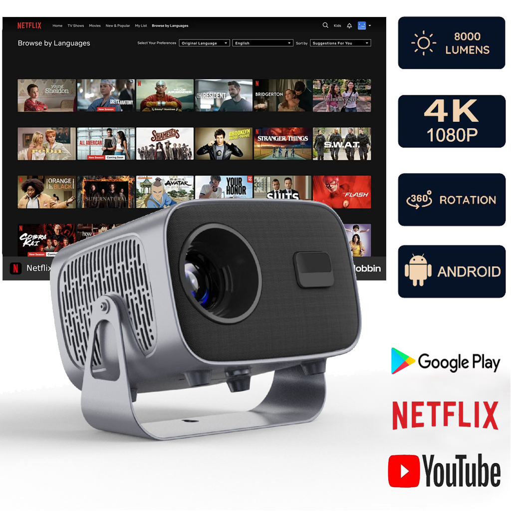 Home Cinema Setup - Новый проектор A10 4K на Android