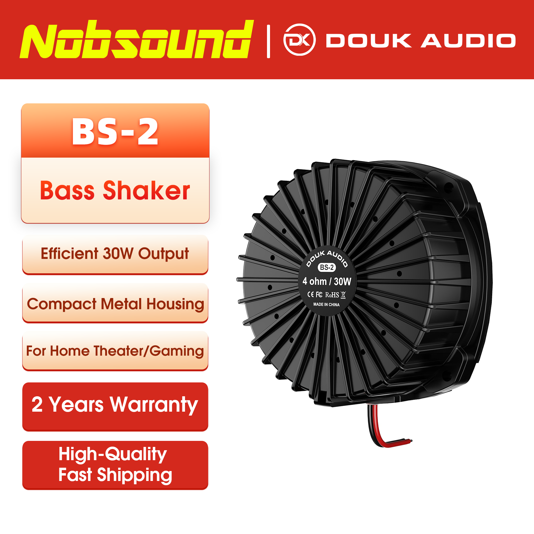 Home Cinema Theatre - Вибромотор Douk Audio BS-2 30W 4Ω