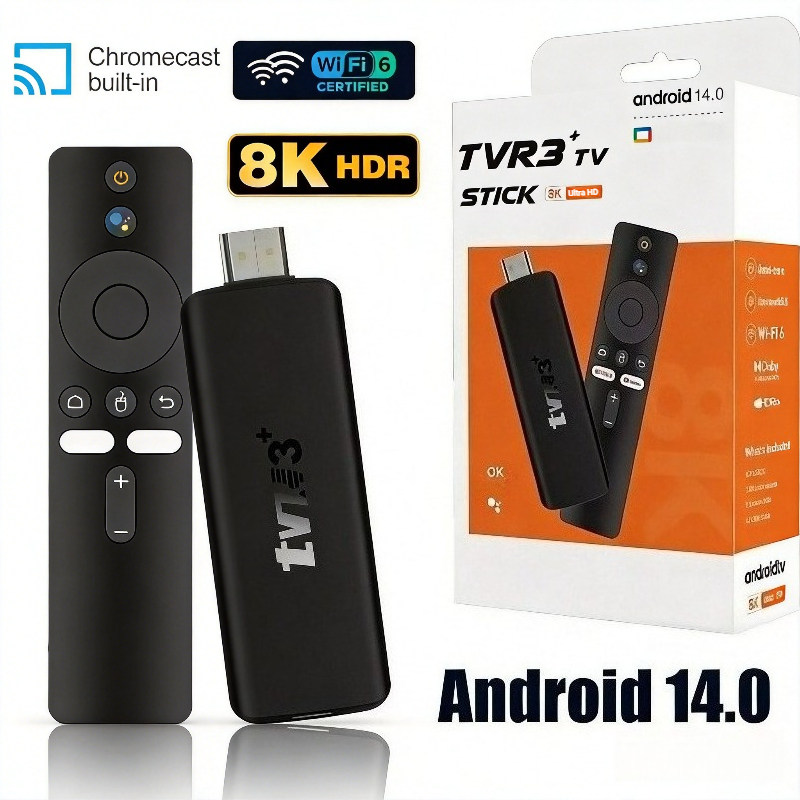 4K Media Player - ТВ-приставка TVR3+ Android 14 Smart TV