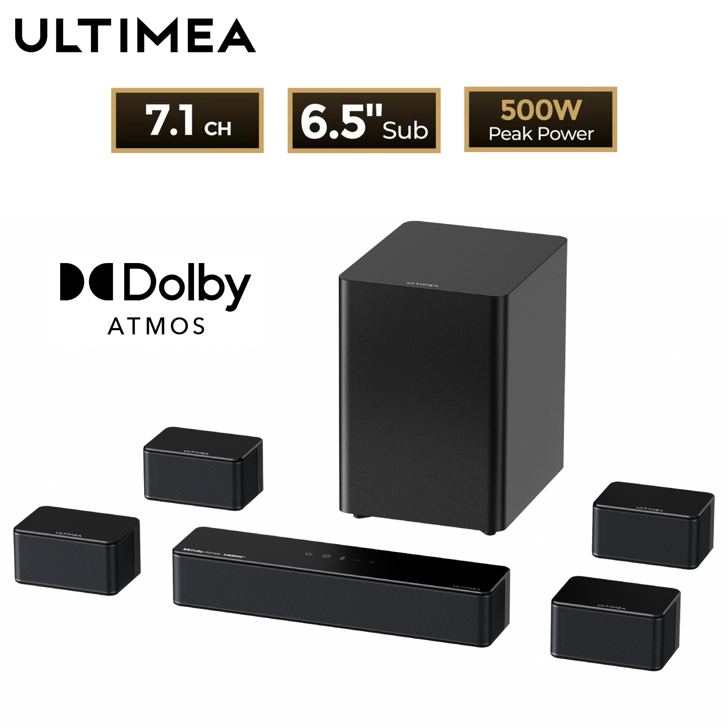 Home Cinema Dolby Atmos 7.1 - Саундбар ULTIMEA 7.1 с объемным звуком
