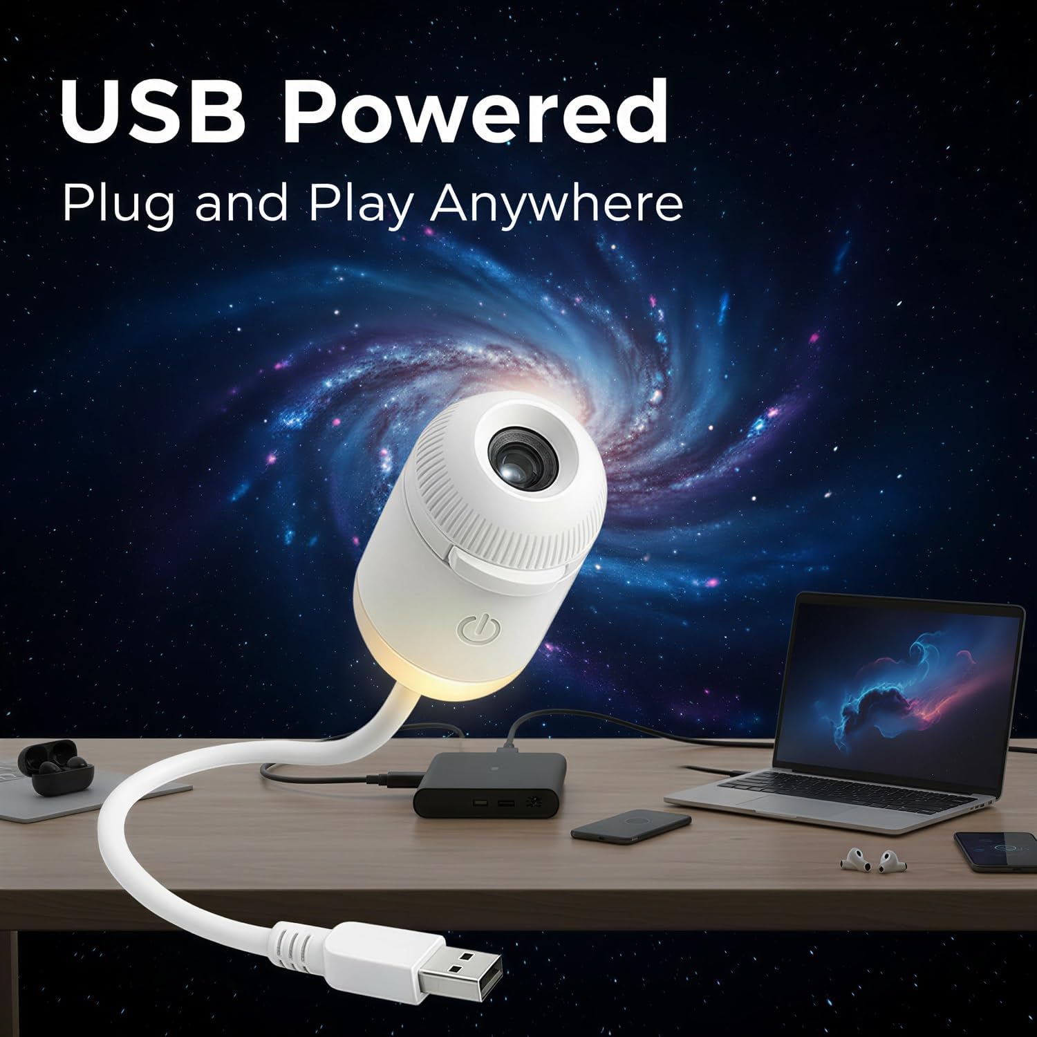 Projector Mount Ceiling - Проектор-ночник Galaxy, USB LED-проектор звездного неба,
