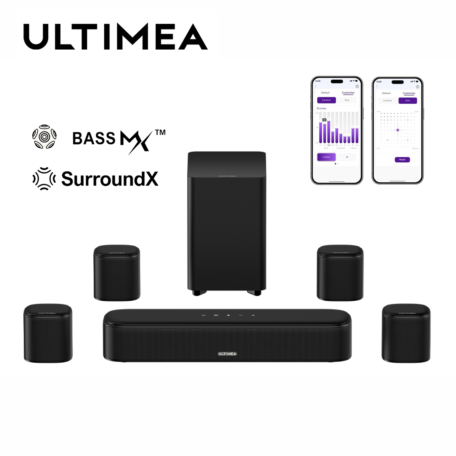 Home Cinema Dolby Atmos 7.1 - ULTIMEA 7.1-канальная звуковая панель виртуального объемного