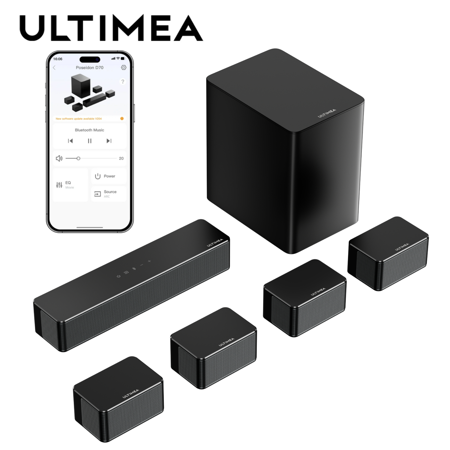Home Cinema Dolby Atmos 7.1 - Звуковая панель ULTIMEA 7.1 Surround Sound