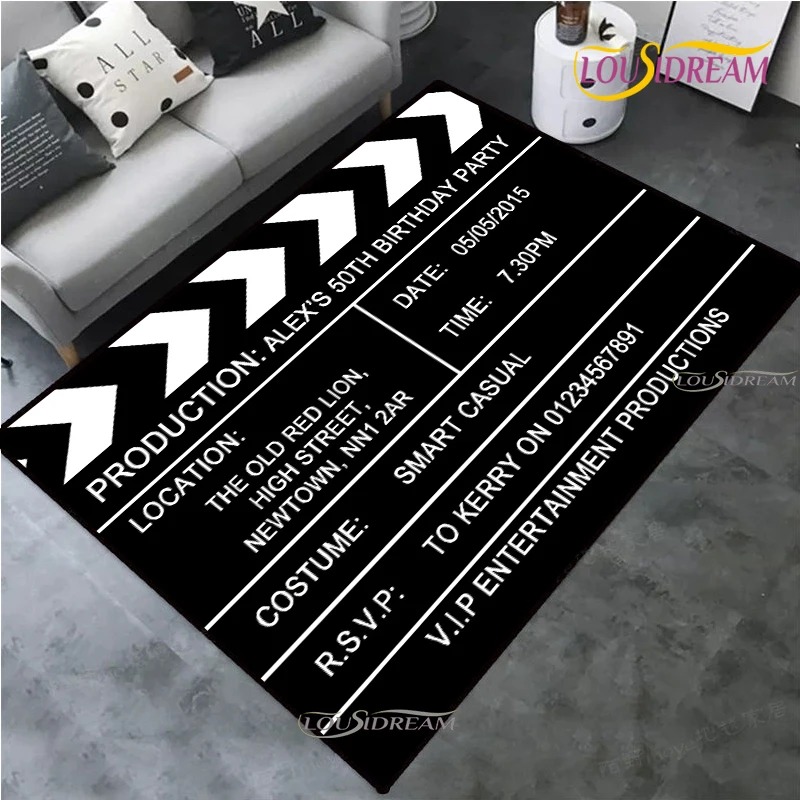 Home Cinema Kids - Винтажный проектор для киновечеринок, декоративный коврик
