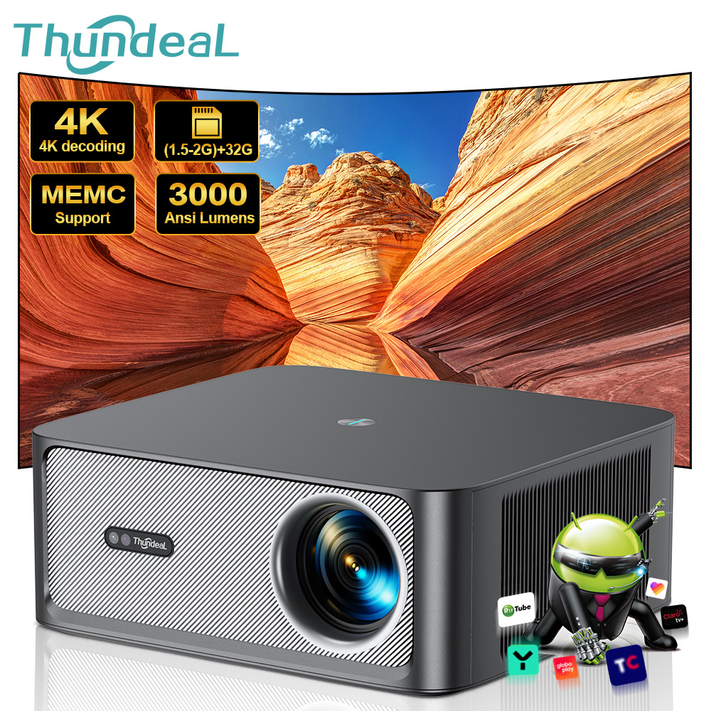 Home Cinema Setup - Проектор ThundeaL 1080P WiFi Full HD