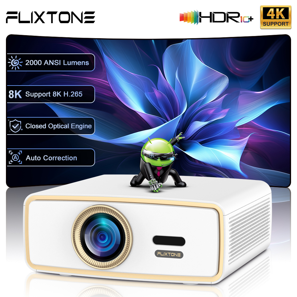 Home Cinema Setup - Портативный мини-проектор Flixtone E900 для молодежи,