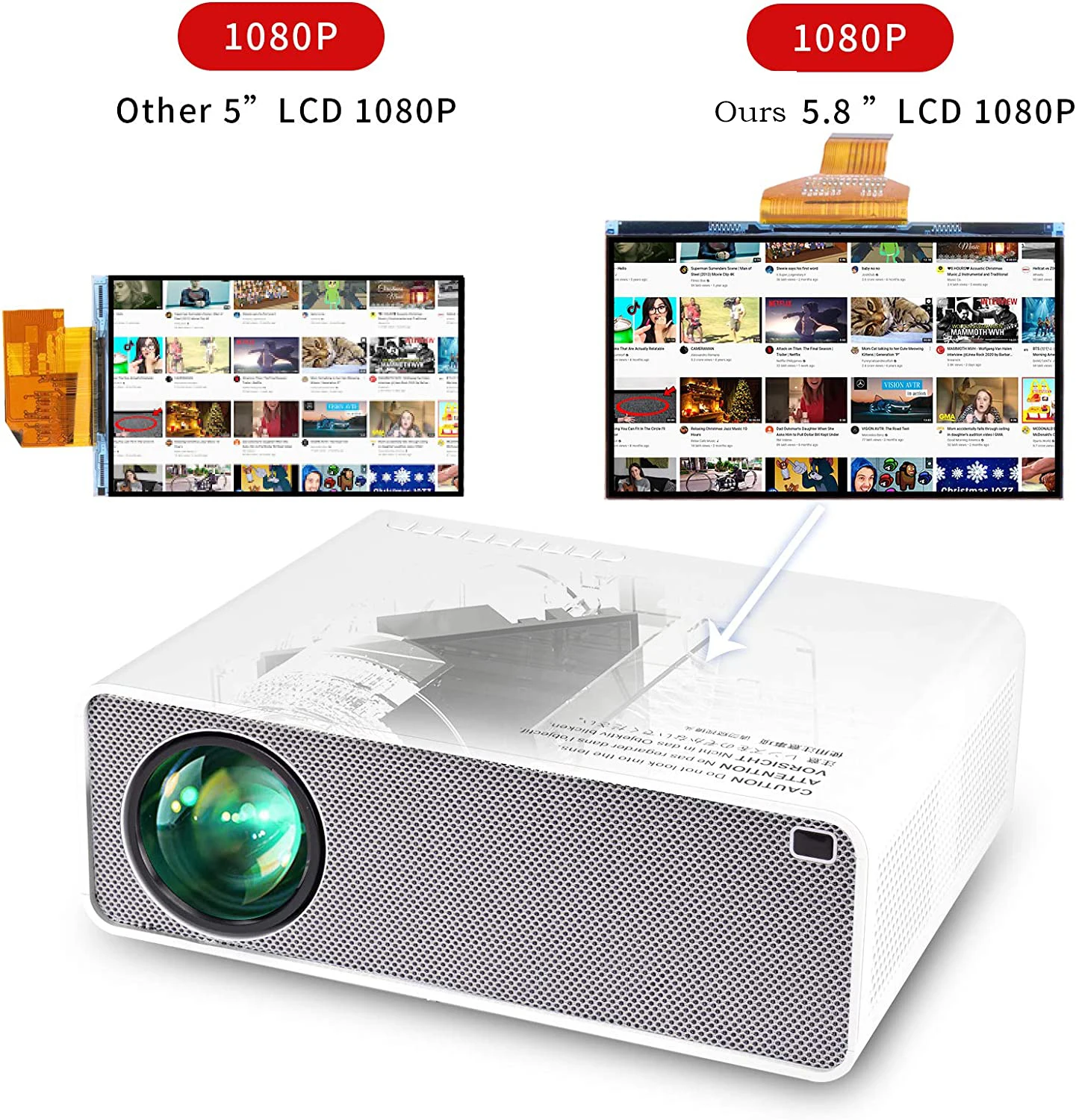 Новый дизайн проектора 1080P F – обзор и цена Home Cinema Kids