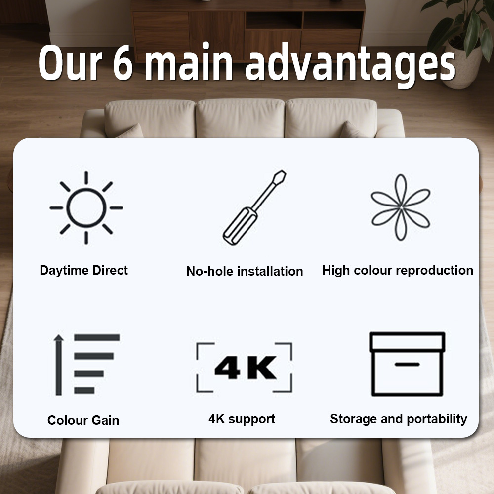 Универсальный экран для проект – обзор и цена Home Cinema Projector Screen
