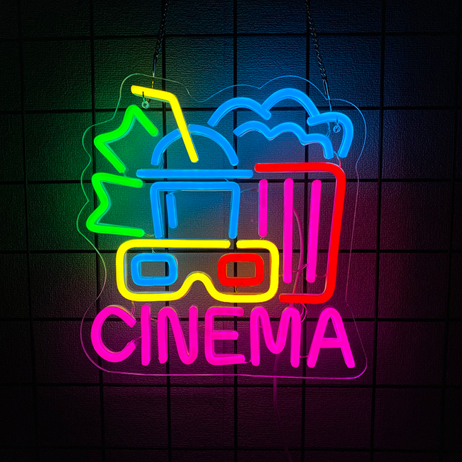 Светодиодная неоновая вывеска  – обзор и цена Home Cinema Wall Lights