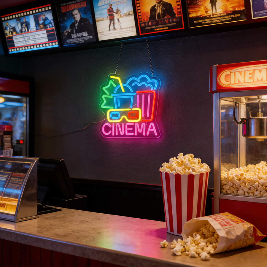 Светодиодная неоновая вывеска  – обзор и цена Home Cinema Wall Lights
