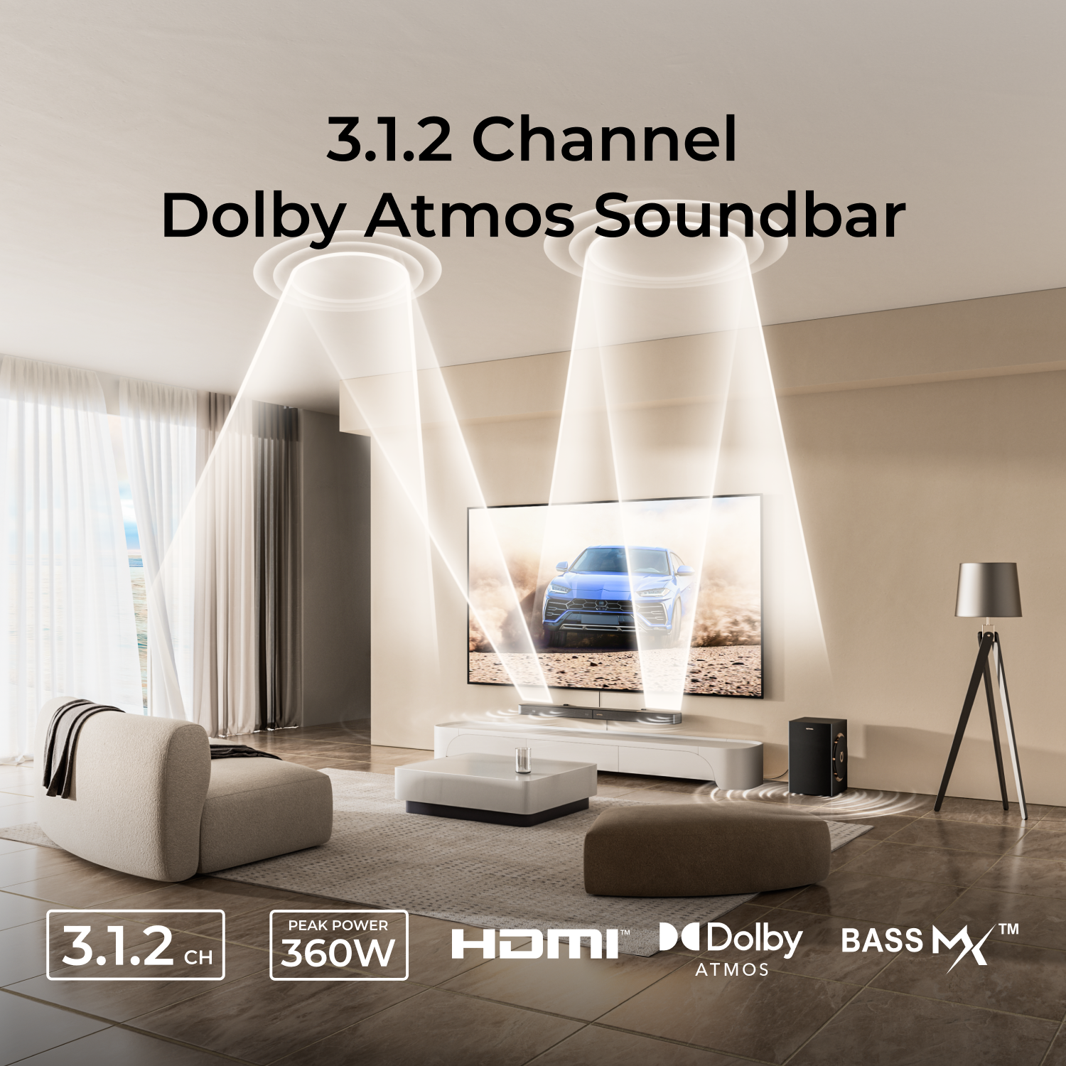 Саундбар ULTIMEA 360W 3.1.2ch  – обзор и цена Home Cinema Dolby Atmos 7.1