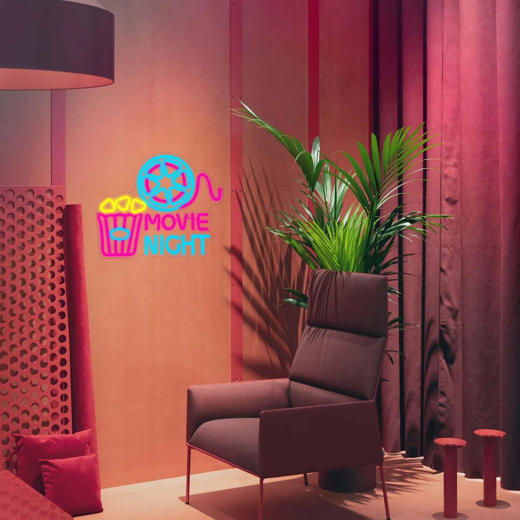 Неоновая бумажная коробка с ри – обзор и цена Home Cinema Wall Lights