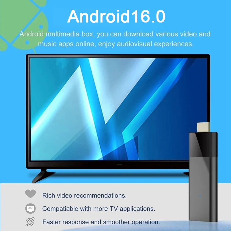 4K Android 16 TV Stick Smart T – обзор и цена 4K Media Player