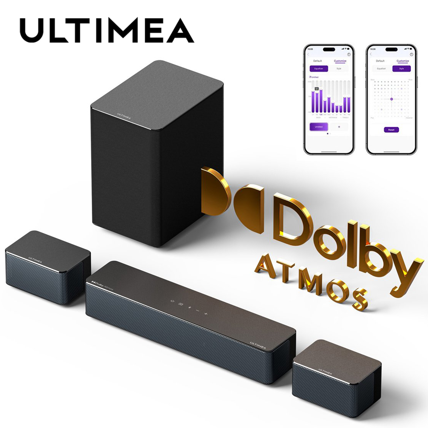 ULTIMEA 5.1 Dolby Atmos Саундб – обзор и цена Home Cinema Dolby Atmos 7.1