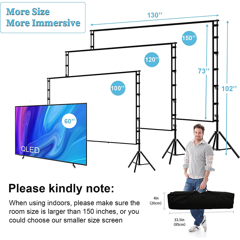 Экран для проектора VEIDADZ с  – обзор и цена Home Cinema Projector Screen