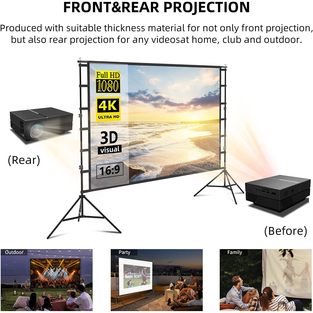 Экран для проектора VEIDADZ с  – обзор и цена Home Cinema Projector Screen