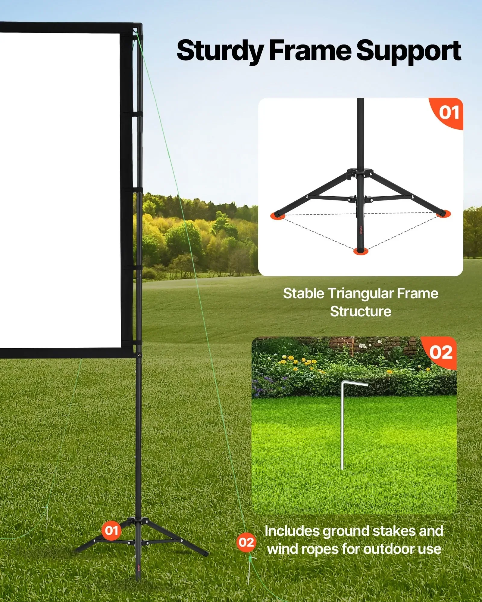 Проекционный экран на треноге  – обзор и цена Projector Tripod Stand