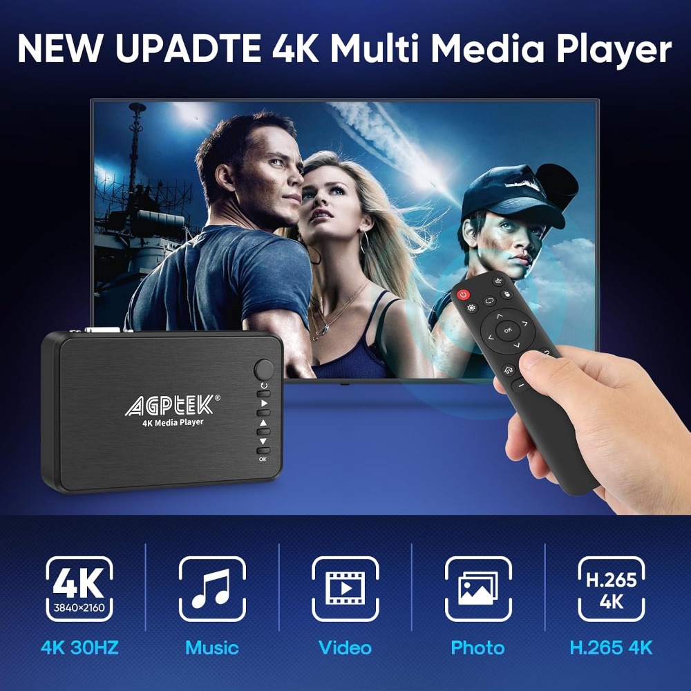 Медиаплеер HDMI 4K@30Гц с подд – обзор и цена 4K Media Player
