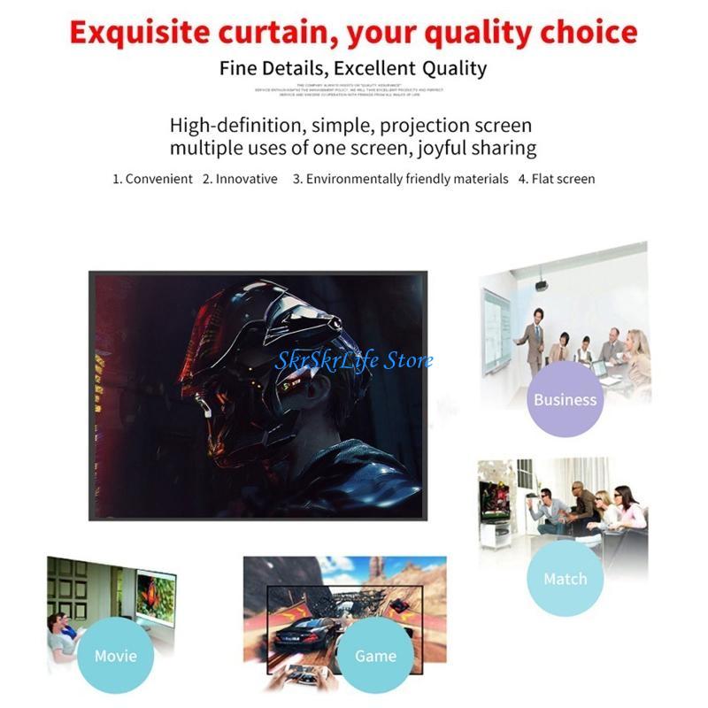 E65E 150-дюймовый экран проект – обзор и цена Home Cinema Projector Screen