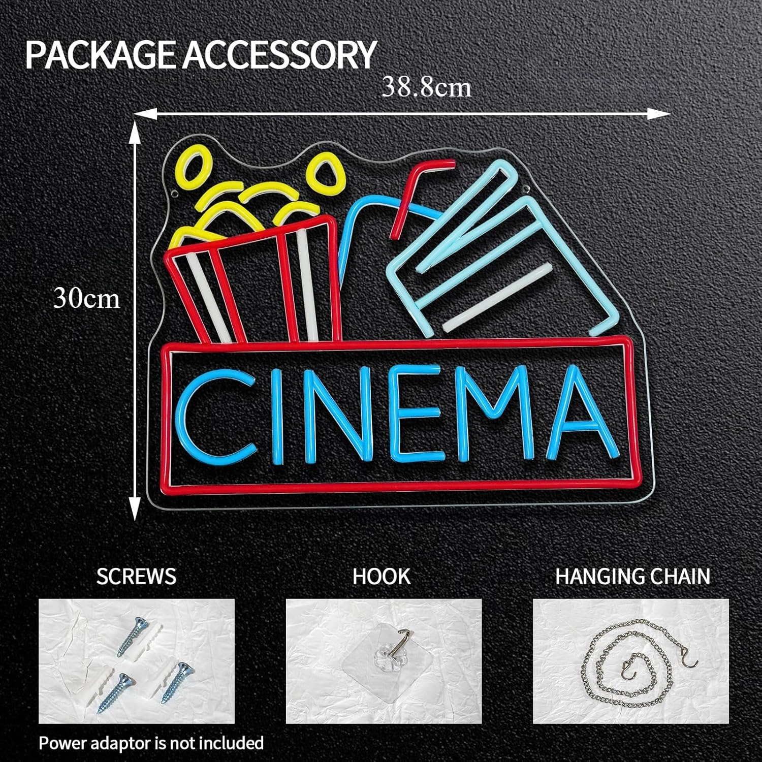 Кино Неоновая вывеска с питани – обзор и цена Home Cinema Setup