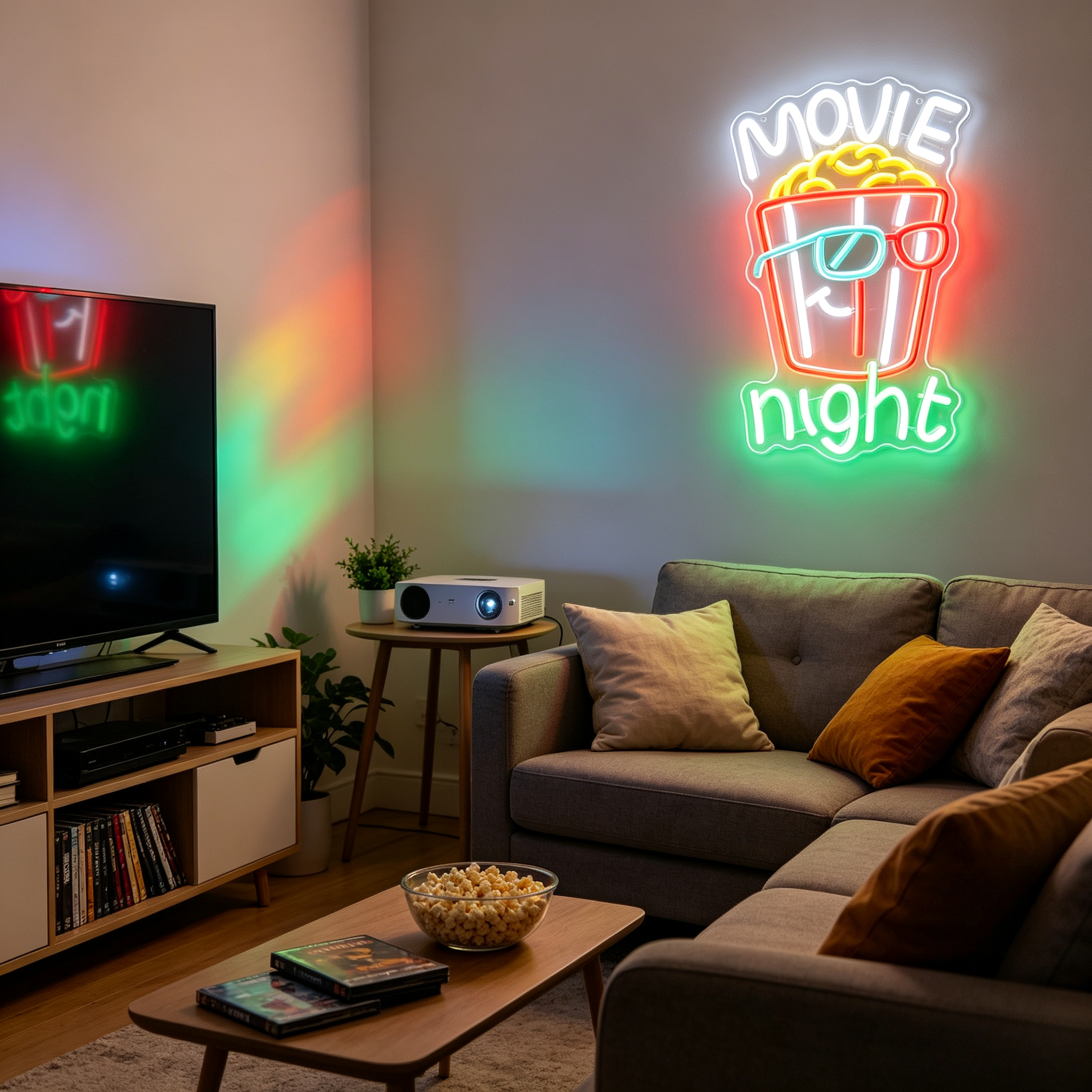 Светодиодная неоновая вывеска  – обзор и цена Home Cinema Wall Lights