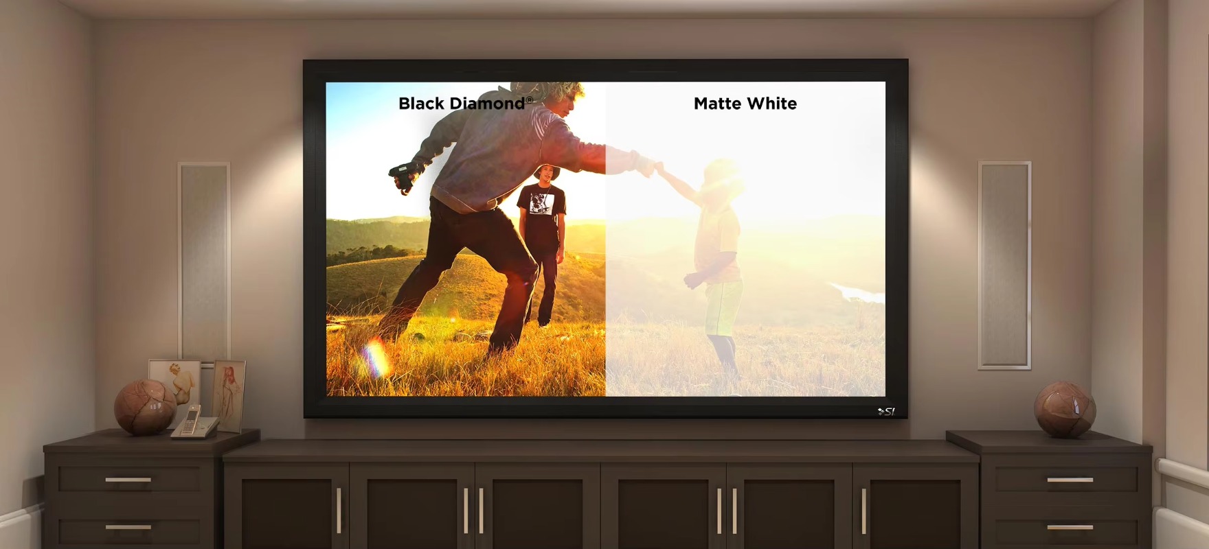 Проекционный экран с фиксирова – обзор и цена Home Cinema Projector Screen