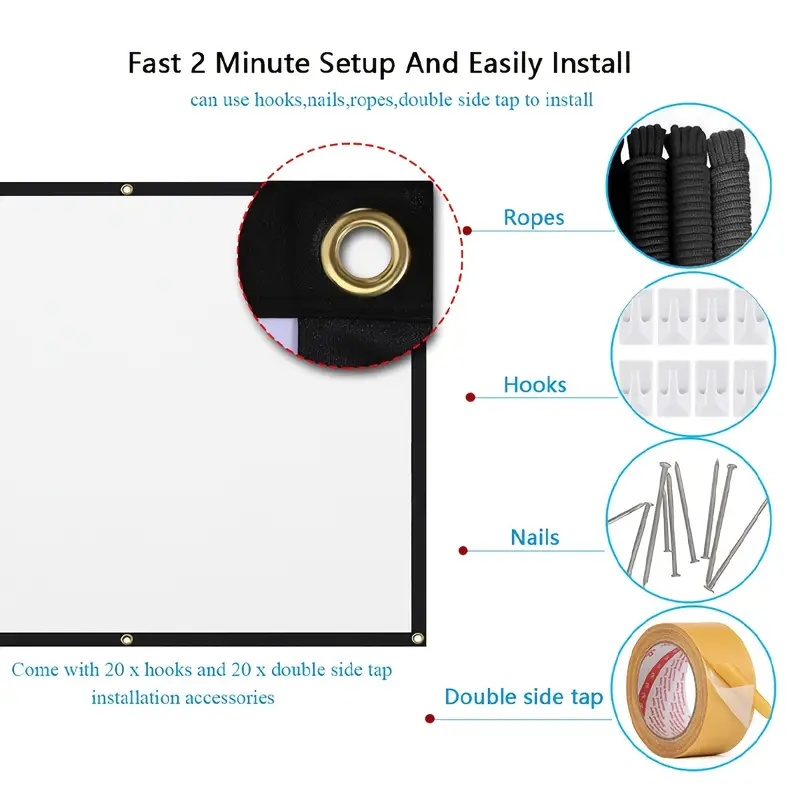 Проекционный экран 16:9 для ис – обзор и цена Home Cinema Projector Screen