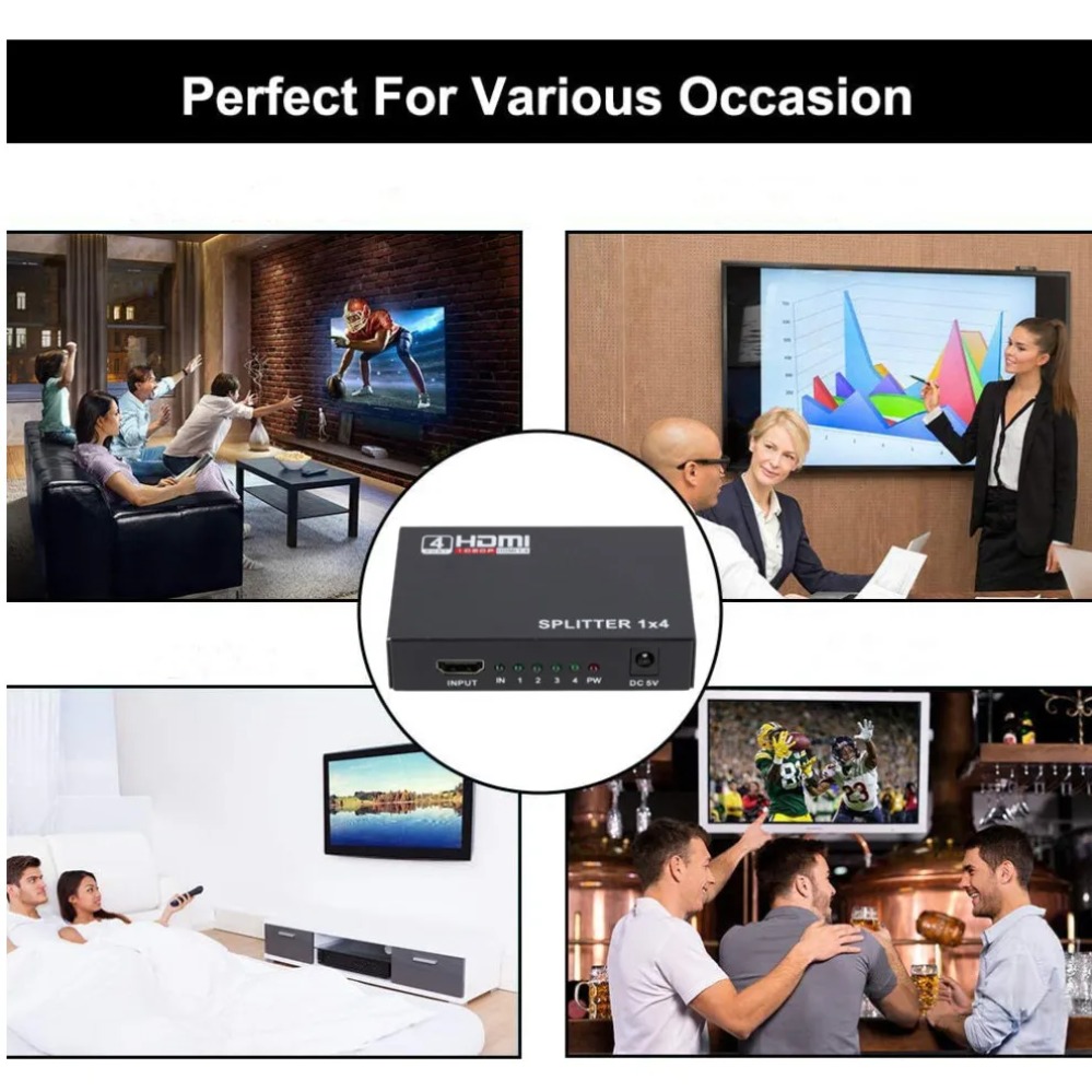 Разветвитель HDMI 1 в 4 выхода – обзор и цена Home Cinema Projector Screen