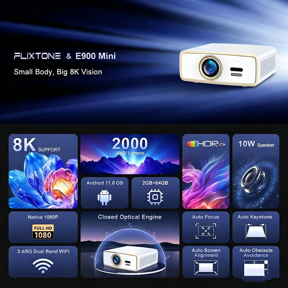 Портативный мини-проектор Flix – обзор и цена Home Cinema Setup
